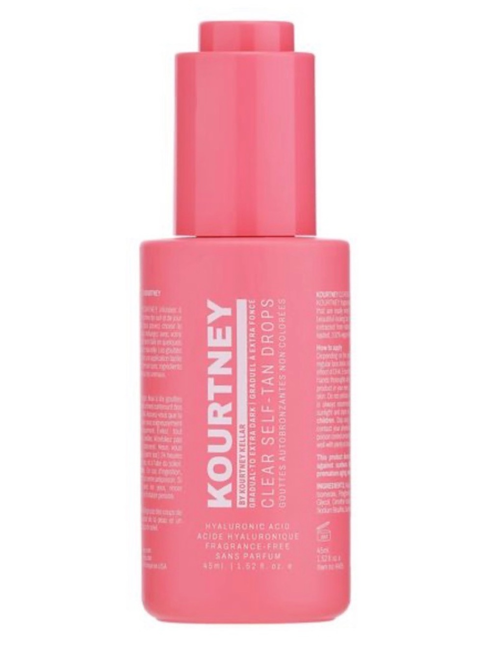 Kourtney Clear Self-Tan Drops with Hyaluronic Acid New Without Box